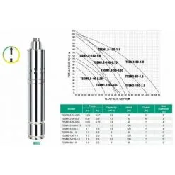 Varan Motors - TSSM4-80-18 Pompe à Eau Immergée Pour Puits Profond Ou Forage 80m 1.8Kw, 2.5CV, 4m³/h + 15 Mètres De Câble - Gris 10 Varan Motors - TSSM4-80-18 Pompe à Eau Immergée Pour Puits Profond Ou Forage 80m 1.8Kw, 2.5CV, 4m³/h + 15 Mètres De Câble - Gris -Varan Motors Magasin 1016412 4
