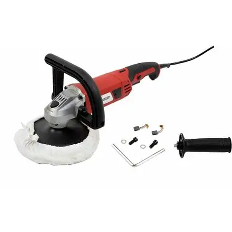 Varan Motors - VAR-CP01-1 Polisseuse Lustreuse électrique 1200W + Disque 180mm Et 2 Poignées - Rouge 3 Varan Motors - VAR-CP01-1 Polisseuse Lustreuse électrique 1200W + Disque 180mm Et 2 Poignées - Rouge