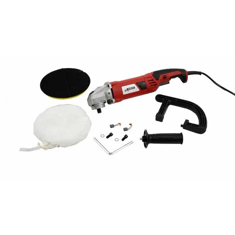 Varan Motors - VAR-CP01-1 Polisseuse Lustreuse électrique 1200W + Disque 180mm Et 2 Poignées - Rouge 4 Varan Motors - VAR-CP01-1 Polisseuse Lustreuse électrique 1200W + Disque 180mm Et 2 Poignées - Rouge – Image 2
