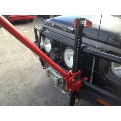 Varan Motors - AN08019 Cric Agricole 2.5 Tonnes Hauteur Max 107cm - 48'' Pour 4x4, Utilitaire, Tracteur - Rouge 5 Varan Motors - AN08019 Cric Agricole 2.5 Tonnes Hauteur Max 107cm - 48'' Pour 4x4, Utilitaire, Tracteur - Rouge – Image 3