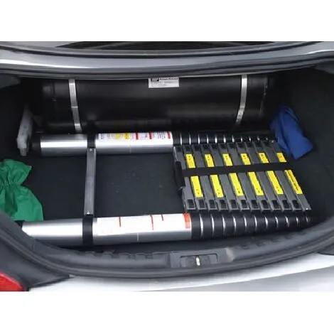 Varan Motors - DLT213B-2019 Echelle Télescopique En Alu De 4.10m, 14 échelons - Gris 4 Varan Motors - DLT213B-2019 Echelle Télescopique En Alu De 4.10m, 14 échelons - Gris – Image 2