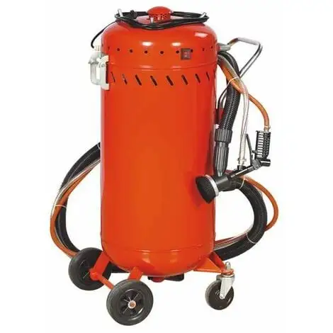 Varan Motors - NESB-07 Combiné Sableuse Mobile 106 Litres 0-10 Bars Avec Aspirateur De Récupération - Rouge 3 Varan Motors - NESB-07 Combiné Sableuse Mobile 106 Litres 0-10 Bars Avec Aspirateur De Récupération - Rouge
