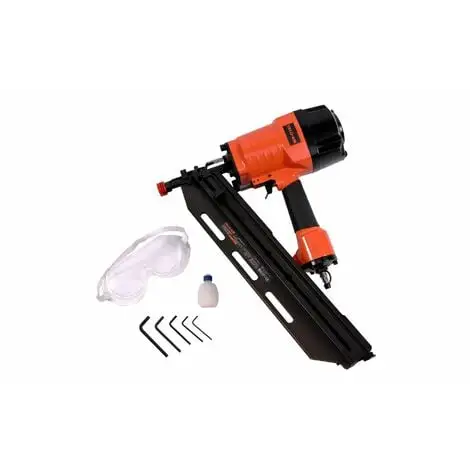 Varan Motors - RHF9021C Cloueuse Pneumatique à Charpente Cloueur Pneumatique Pour Clous De 50-90MM 21° - Orange 3 Varan Motors - RHF9021C Cloueuse Pneumatique à Charpente Cloueur Pneumatique Pour Clous De 50-90MM 21° - Orange
