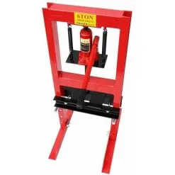 Varan Motors - NESP-06 Presse D'atelier Hydraulique, 6 Tonnes Avec Piston - Rouge