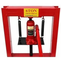 Varan Motors - NESP-06 Presse D'atelier Hydraulique, 6 Tonnes Avec Piston - Rouge -Varan Motors Magasin 1156396 3