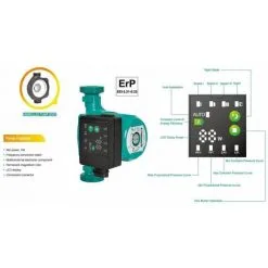 Varan Motors - STAR25-6A Circulateur électronique De Chauffage Haut Rendement 25-60/180 EEI<=0.23 5-45W - Vert -Varan Motors Magasin 1215082 4