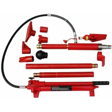 Varan Motors - NEPPJ-04 Kit De Redressement Et Débosselage Carrosserie Presse Hydraulique 10T - Rouge 3 Varan Motors - NEPPJ-04 Kit De Redressement Et Débosselage Carrosserie Presse Hydraulique 10T - Rouge