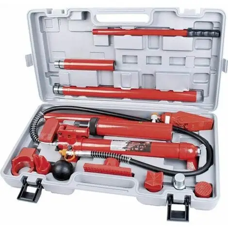 Varan Motors - NEPPJ-04 Kit De Redressement Et Débosselage Carrosserie Presse Hydraulique 10T - Rouge 4 Varan Motors - NEPPJ-04 Kit De Redressement Et Débosselage Carrosserie Presse Hydraulique 10T - Rouge – Image 2