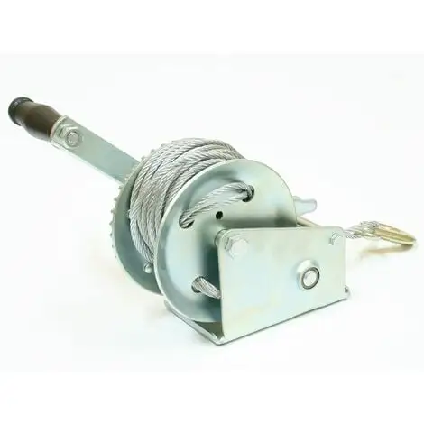 Varan Motors - H1200 Treuil Manuel à Manivelle 544/1088kg Pour Remorque, Quad, Bateau Avec Cable De Ø4.8mm X 10m - Gris 4 Varan Motors - H1200 Treuil Manuel à Manivelle 544/1088kg Pour Remorque, Quad, Bateau Avec Cable De Ø4.8mm X 10m - Gris – Image 2
