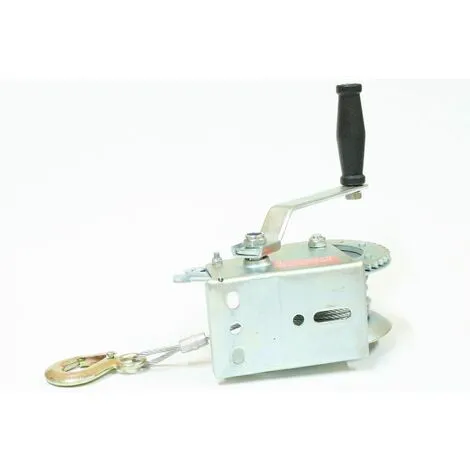 Varan Motors - H1200 Treuil Manuel à Manivelle 544/1088kg Pour Remorque, Quad, Bateau Avec Cable De Ø4.8mm X 10m - Gris 6 Varan Motors - H1200 Treuil Manuel à Manivelle 544/1088kg Pour Remorque, Quad, Bateau Avec Cable De Ø4.8mm X 10m - Gris – Image 4