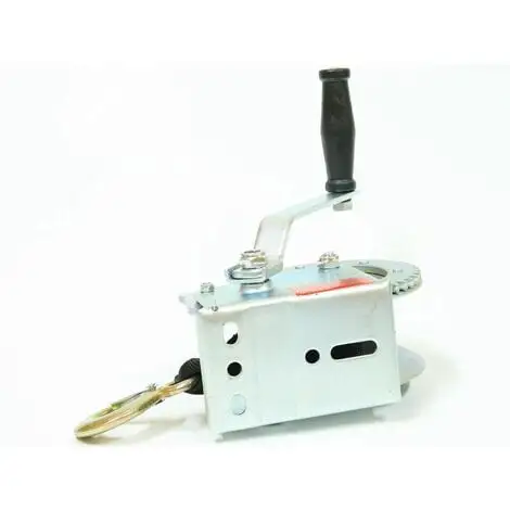 Varan Motors - S1200 Treuil Manuel à Manivelle 544/1088kg Pour Remorque, Quad, Bateau Avec Sangle De 50mm X 8m - Gris 5 Varan Motors - S1200 Treuil Manuel à Manivelle 544/1088kg Pour Remorque, Quad, Bateau Avec Sangle De 50mm X 8m - Gris – Image 4