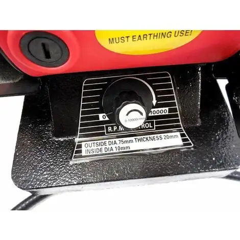 Varan Motors - NEMBG-01 Mini Meuleuse Polisseuse D'établi 150W + Flexible Pour Outils Multifonctions - Rouge 6 Varan Motors - NEMBG-01 Mini Meuleuse Polisseuse D'établi 150W + Flexible Pour Outils Multifonctions - Rouge – Image 4