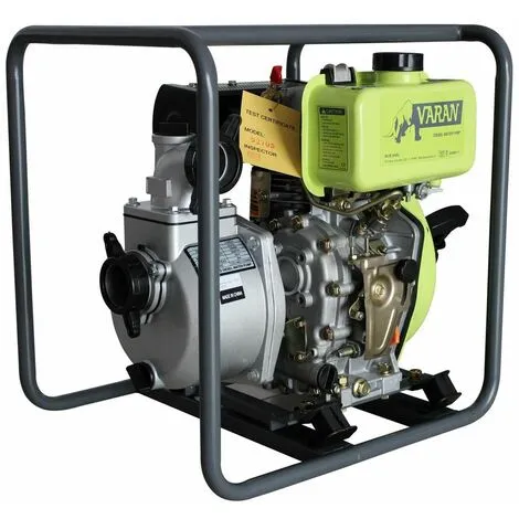 Varan Motors - 92705 Pompe à Eau Thermique Diesel 2'' 211cc 4CV, 36m³/h, 26m Hauteur D'eau - Gris 4 Varan Motors - 92705 Pompe à Eau Thermique Diesel 2'' 211cc 4CV, 36m³/h, 26m Hauteur D'eau - Gris – Image 2