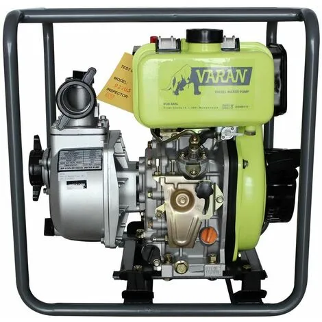Varan Motors - 92705 Pompe à Eau Thermique Diesel 2'' 211cc 4CV, 36m³/h, 26m Hauteur D'eau - Gris 5 Varan Motors - 92705 Pompe à Eau Thermique Diesel 2'' 211cc 4CV, 36m³/h, 26m Hauteur D'eau - Gris – Image 3