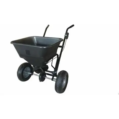 Varan Motors - TC2028 Epandeur D'engrais, Semences, Sable Ou Sel, Charge Jusqu'à 30KG / 45L +Pneus Air - Noir 6 Varan Motors - TC2028 Epandeur D'engrais, Semences, Sable Ou Sel, Charge Jusqu'à 30KG / 45L +Pneus Air - Noir – Image 4