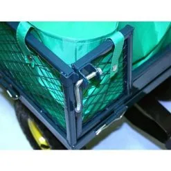 Varan Motors - TC1840A Chariot De Jardin, Remorque à Main, Avec Bâche, Cotés Amovibles, Max 350Kg - Vert -Varan Motors Magasin 138771 4