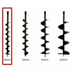 Varan Motors - Tt-aug80 Foret Pour Tarière Thermique, 80cm De Long Et 80mm De Diamètre - Noir 7 Varan Motors - Tt-aug80 Foret Pour Tarière Thermique, 80cm De Long Et 80mm De Diamètre - Noir -Varan Motors Magasin 138821 3