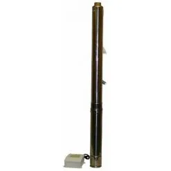 Varan Motors - 4STM4-24 Pompe à Eau Immergée Pour Puits Profond Ou Forage, 4m³/h - 173m, 2.2KW - Gris