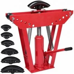 Varan Motors - NETB-02 Cintreuse Hydraulique, Presse à Cintrer, Pression 12 Tonnes Avec 6 Matrices - Rouge