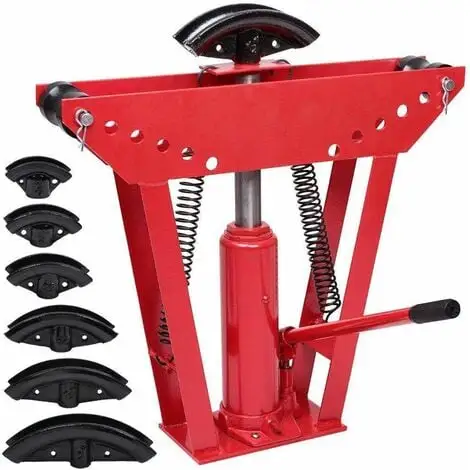 Varan Motors - NETB-02 Cintreuse Hydraulique, Presse à Cintrer, Pression 12 Tonnes Avec 6 Matrices - Rouge 3 Varan Motors - NETB-02 Cintreuse Hydraulique, Presse à Cintrer, Pression 12 Tonnes Avec 6 Matrices - Rouge