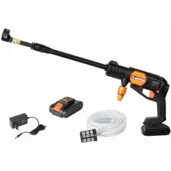 Varan Motors - HMPC-3 Nettoyeur Haute Pression Sur Batterie / Accu 20V, Nettoyeur Portatif (batterie Et Chargeur Fournis) - Noir