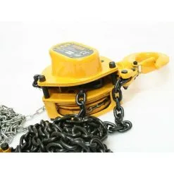 Varan Motors - HSZ-CB5T Palan à Main, Palan à Chaîne 5000Kg, Hauteur De Levage 3m, Avec Roulement à Billes - Jaune -Varan Motors Magasin 1584940 5