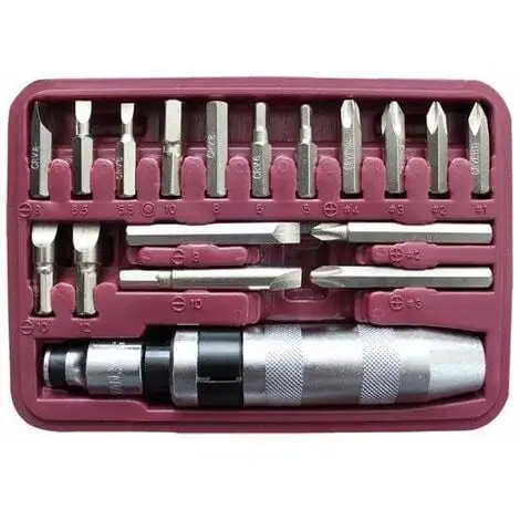 Varan Motors - VT13390 Coffret Tournevis De Frappe Avec Embouts, 18 Pièces, Tournevis à Frapper - Gris 4 Varan Motors - VT13390 Coffret Tournevis De Frappe Avec Embouts, 18 Pièces, Tournevis à Frapper - Gris – Image 2