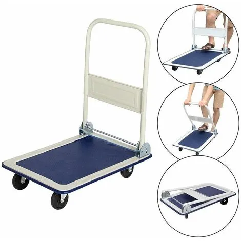 Varan Motors - PH150-DIABLE Chariot à Plateforme, Rabattable, Charge Jusqu'à 150kg, Chariot De Transport - Bleu 6 Varan Motors - PH150-DIABLE Chariot à Plateforme, Rabattable, Charge Jusqu'à 150kg, Chariot De Transport - Bleu – Image 4