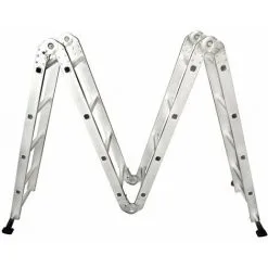 Varan Motors - DLM104 Echelle, Escabeau, Echafaudage Multi-fonctions En Alu De 4.60m, 16 échelons - Gris -Varan Motors Magasin 1775576 5