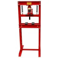 Varan Motors - VT05041C Presse D'atelier Hydraulique, 12 Tonnes Avec Piston - Rouge