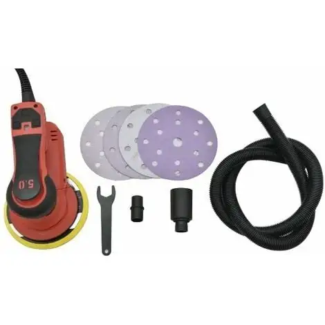 Varan Motors - S1A-HD01-150 Ponceuse Orbitale Digitale 6'' / 150mm 350W Avec Tuyau D'aspiration - Rouge 4 Varan Motors - S1A-HD01-150 Ponceuse Orbitale Digitale 6'' / 150mm 350W Avec Tuyau D'aspiration - Rouge – Image 2