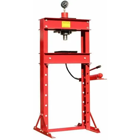 Varan Motors - NESPG-30-2 Presse D'atelier Hydraulique 30 Tonnes Avec Manomètre - Rouge 3 Varan Motors - NESPG-30-2 Presse D'atelier Hydraulique 30 Tonnes Avec Manomètre - Rouge