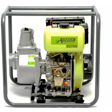 Varan Motors - 92706 Pompe à Eau Diesel Motopompe 3'' 305cc 6.7CV, 50m³/h, 25m Hauteur Max - Gris 4 Varan Motors - 92706 Pompe à Eau Diesel Motopompe 3'' 305cc 6.7CV, 50m³/h, 25m Hauteur Max - Gris – Image 2
