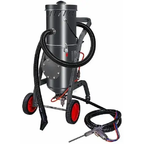 Varan Motors - NEWNB-01 Nettoyeur De Dépôts De Carbone Pour Moteur, Sableuse Aérogommeuse à Coques De Noix 19 Litres Avec Aspirateur De Récupération De L'abrasif - Gris 3 Varan Motors - NEWNB-01 Nettoyeur De Dépôts De Carbone Pour Moteur, Sableuse Aérogommeuse à Coques De Noix 19 Litres Avec Aspirateur De Récupération De L'abrasif - Gris