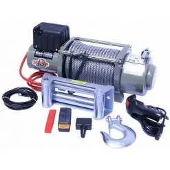 Varan Motors - Var-sc16800 Treuil électrique 12V 7620KG 4200W, Treuil à Câble Longueur 28m Ø12.0mm - Gris