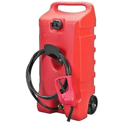 Varan Motors - NEDLP-34 Jerrycan Sur Roues, Réservoir à Carburant 53 Litres Avec Pistolet De Distribution Essence Diesel Kérosène, Distributeur Nomade - Rouge 5 Varan Motors - NEDLP-34 Jerrycan Sur Roues, Réservoir à Carburant 53 Litres Avec Pistolet De Distribution Essence Diesel Kérosène, Distributeur Nomade - Rouge – Image 3