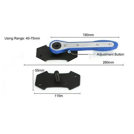 Varan Motors - VT13409C Ecarteur De Piston D'étriers De Frein à Cliquet Pour Voiture / Presse D'étrier De Frein Ecarteur De Piston - Bleu 5 Varan Motors - VT13409C Ecarteur De Piston D'étriers De Frein à Cliquet Pour Voiture / Presse D'étrier De Frein Ecarteur De Piston - Bleu – Image 3