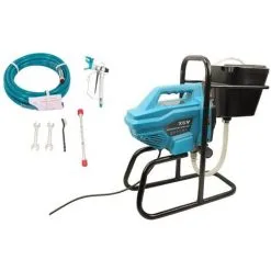 Varan Motors - X6V Pulvérisateur De Peinture Airless 650w 200 Bar, Pistolet Haute Pression Avec Réservoir 5 Litres - Bleu