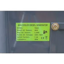Varan Motors - 92625 Générateur électrique Diesel Insonorisé Type Panda Groupe électrogène 400V+230V 6.25kVa - Vert -Varan Motors Magasin 3905528 5