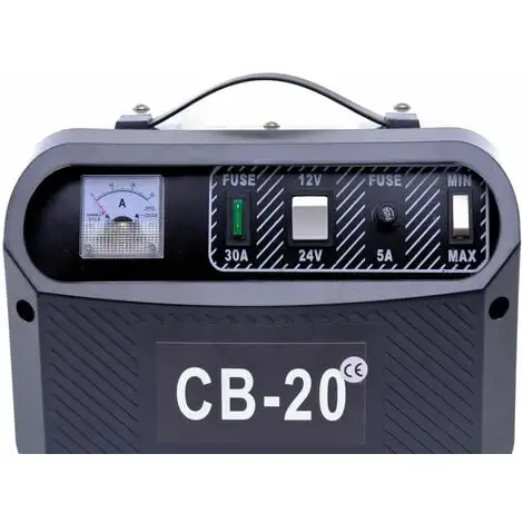 Varan Motors - Var-CB-20 Chargeur De Batterie 12V Et 24V 60~200Ah - Gris 5 Varan Motors - Var-CB-20 Chargeur De Batterie 12V Et 24V 60~200Ah - Gris – Image 3