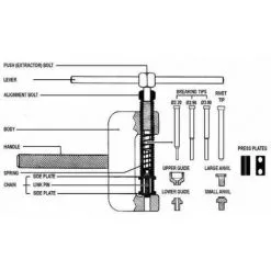 Varan Motors - VT01420 Kit Rive Dérive Chaîne Transmission Distribution 13 Pièces - Noir -Varan Motors Magasin 4285260 3