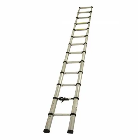 Varan Motors - DLT212E Echelle Télescopique En Alu De 3.80m, 13 échelons SOFT CLOSE: Fermeture Progressive - Gris 5 Varan Motors - DLT212E Echelle Télescopique En Alu De 3.80m, 13 échelons SOFT CLOSE: Fermeture Progressive - Gris – Image 3