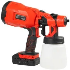 Varan Motors - CP32380 PIstolet à Peinture Sans Fil 800ml Pulvérisateur Avec Batterie 20v 2Ah Et Chargeur - Rouge 8 Varan Motors - CP32380 PIstolet à Peinture Sans Fil 800ml Pulvérisateur Avec Batterie 20v 2Ah Et Chargeur - Rouge -Varan Motors Magasin 44830848 2
