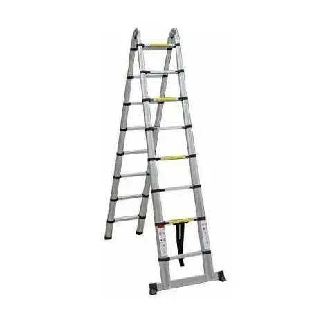 Varan Motors - DLT708B Echelle Télescopique Multi-fonctions En Alu De 5.00m, 16 échelons - Gris 3 Varan Motors - DLT708B Echelle Télescopique Multi-fonctions En Alu De 5.00m, 16 échelons - Gris