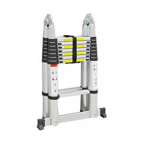 Varan Motors - DLT708B Echelle Télescopique Multi-fonctions En Alu De 5.00m, 16 échelons - Gris 6 Varan Motors - DLT708B Echelle Télescopique Multi-fonctions En Alu De 5.00m, 16 échelons - Gris – Image 4