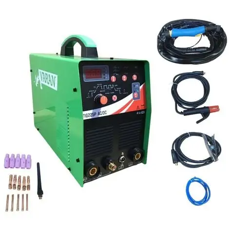 Varan Motors - TIG225P Poste à Souder 2 En 1 TIG225P 200A, Tig AC/DC Pulse + Soudure à L'arc Arc - Vert 3 Varan Motors - TIG225P Poste à Souder 2 En 1 TIG225P 200A, Tig AC/DC Pulse + Soudure à L'arc Arc - Vert