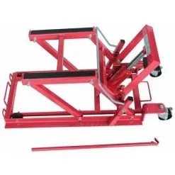 Varan Motors - NEMEL-01 Pont élévateur 450kg, Plateforme élévatrice, Béquille D'atelier Pour Moto, Quad, Scooter, Tondeuse - Rouge