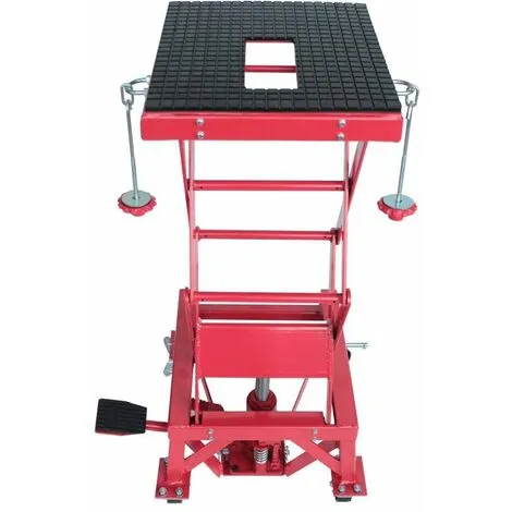 Varan Motors - NEMLT-18 Pont élévateur 135kg, Plateforme élévatrice, Béquille D'atelier Pour Moto, Quad, Scooter, Tondeuse - Rouge 4 Varan Motors - NEMLT-18 Pont élévateur 135kg, Plateforme élévatrice, Béquille D'atelier Pour Moto, Quad, Scooter, Tondeuse - Rouge – Image 2