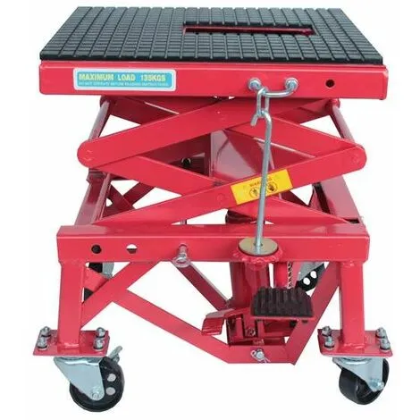 Varan Motors - NEMLT-18 Pont élévateur 135kg, Plateforme élévatrice, Béquille D'atelier Pour Moto, Quad, Scooter, Tondeuse - Rouge 5 Varan Motors - NEMLT-18 Pont élévateur 135kg, Plateforme élévatrice, Béquille D'atelier Pour Moto, Quad, Scooter, Tondeuse - Rouge – Image 3