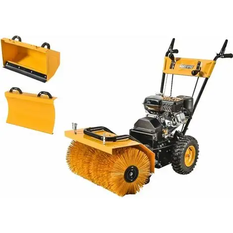 Varan Motors - KCB25 Déneigeuse Balayeuse 3 En 1 Moteur Loncin 196CC Avec Démarreur électrique - Jaune 3 Varan Motors - KCB25 Déneigeuse Balayeuse 3 En 1 Moteur Loncin 196CC Avec Démarreur électrique - Jaune